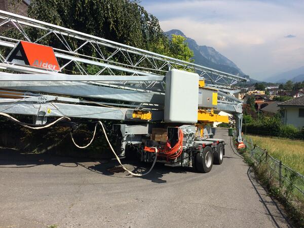 27 Meter Eurogru unterwegs
