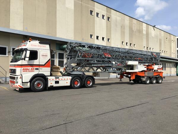 Abfahrbereit: 40 Meter Terex