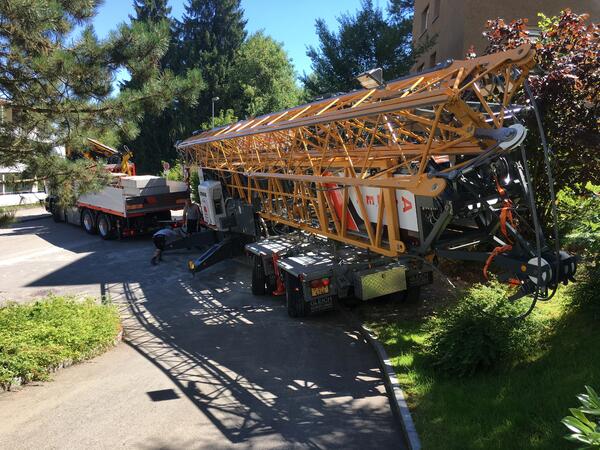 45 mto wird aufgebaut