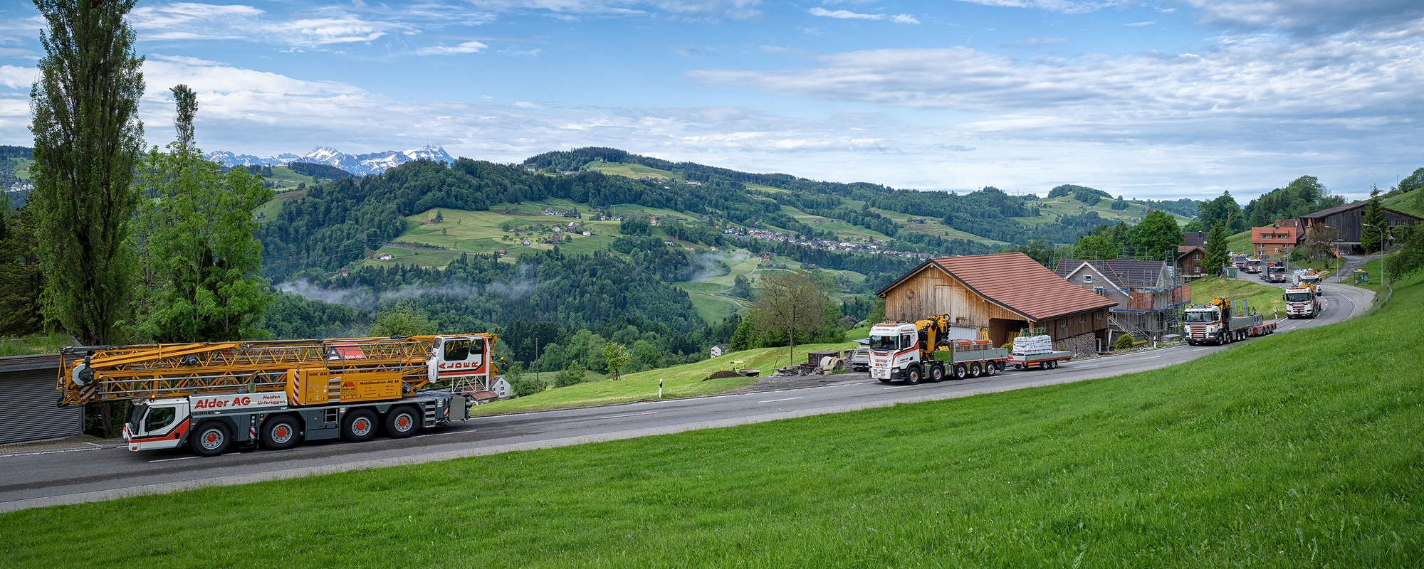 Transporte - Kranarbeiten - Baukrane - Gerüstbau