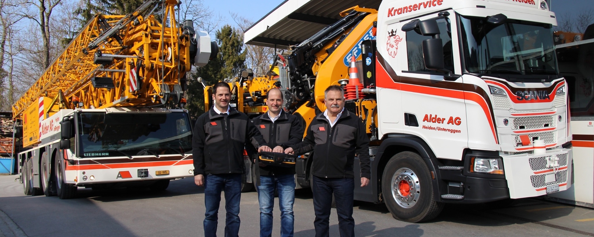 Übergabe der Alder Transport + Kranarbeiten AG 