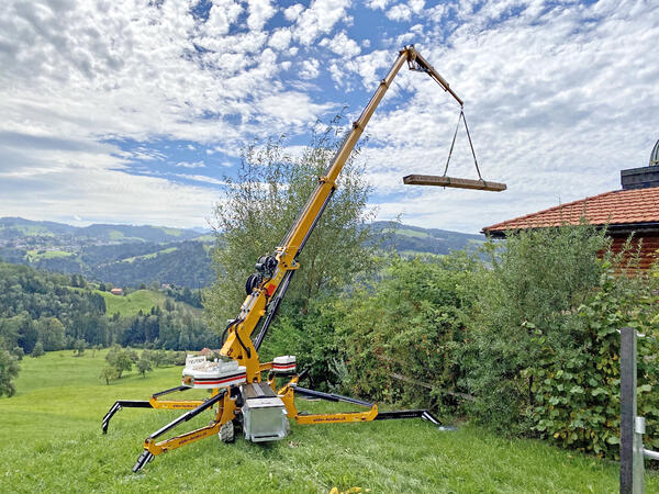 Raupenkran Offroad-Einsatz