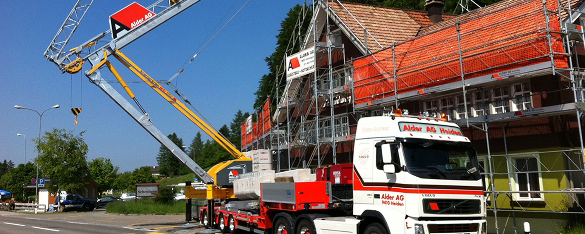 Transporte - Kranarbeiten - Baukrane - Gerüstbau