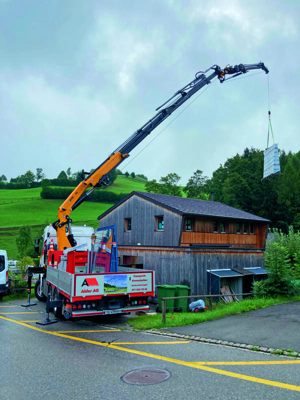 Kraneinsatz im Appenzellerland...