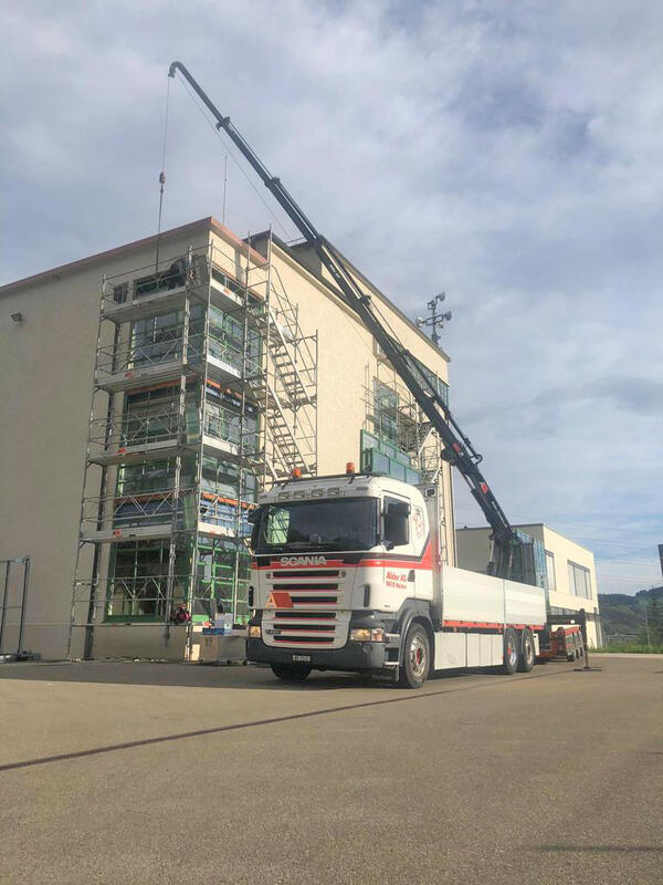 Kraneinsatz in St. Gallen-Winkeln